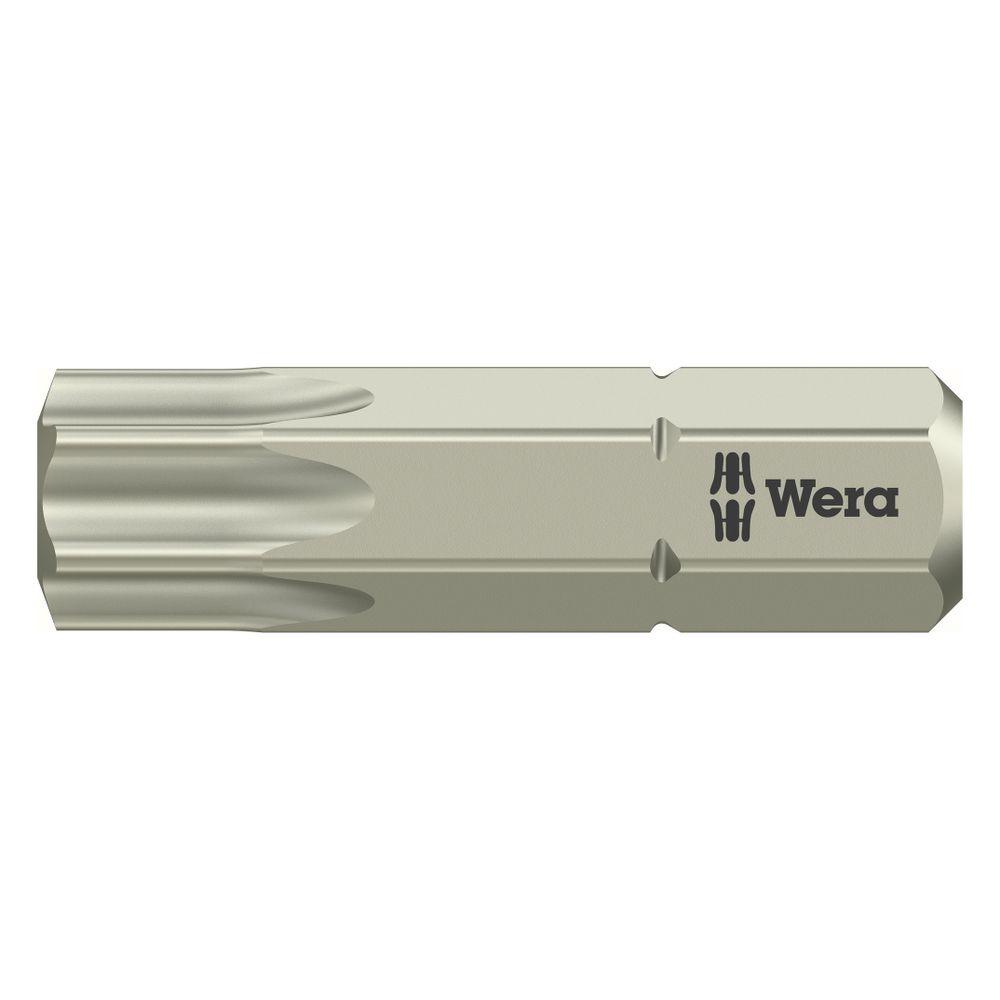 Mèche Wera à empreinte Torx TX 40, 25 mm, 1/4" à six pans, acier inoxydable, 05071038001