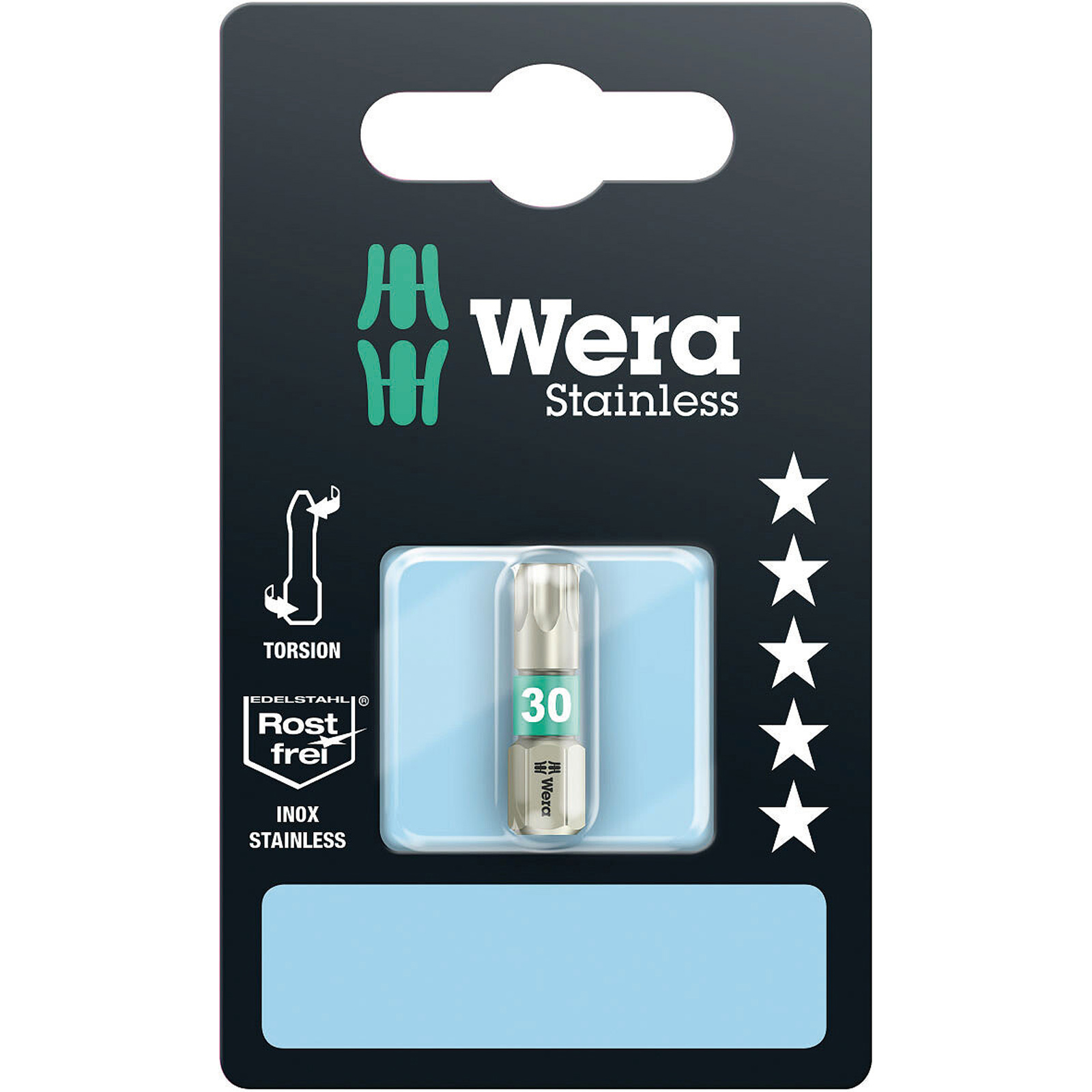 Wera Werk Bits en acier inoxydable 3867/1 TS SB SiS — lot de 5 pièces