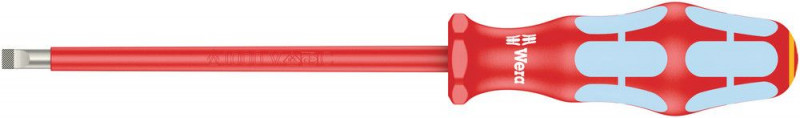 Tournevis plat isolé VDE Wera 3160 i, acier inoxydable