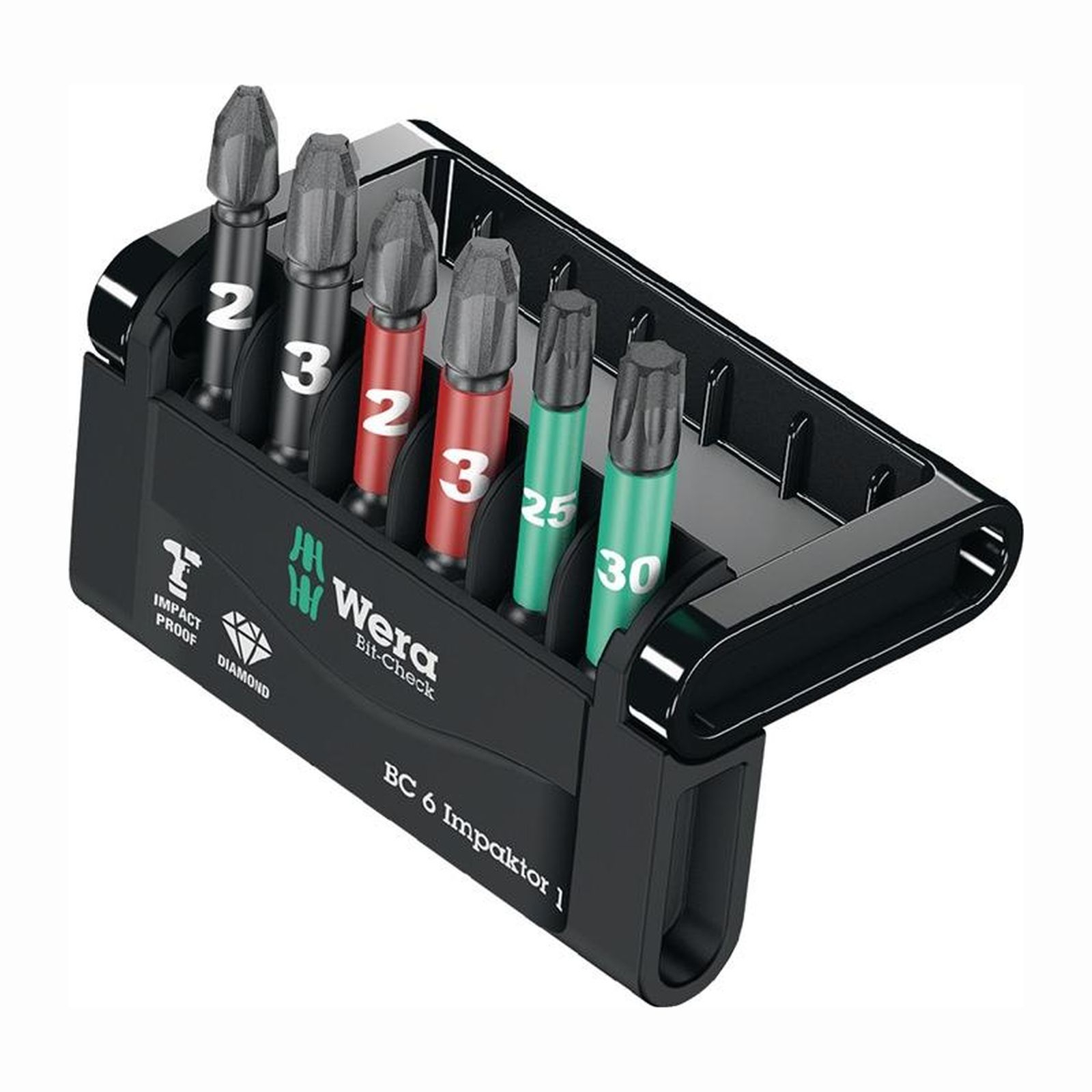Jeu de mèches Wera Bit-Check 6 Impaktor 1 - 6 pièces 5057695001