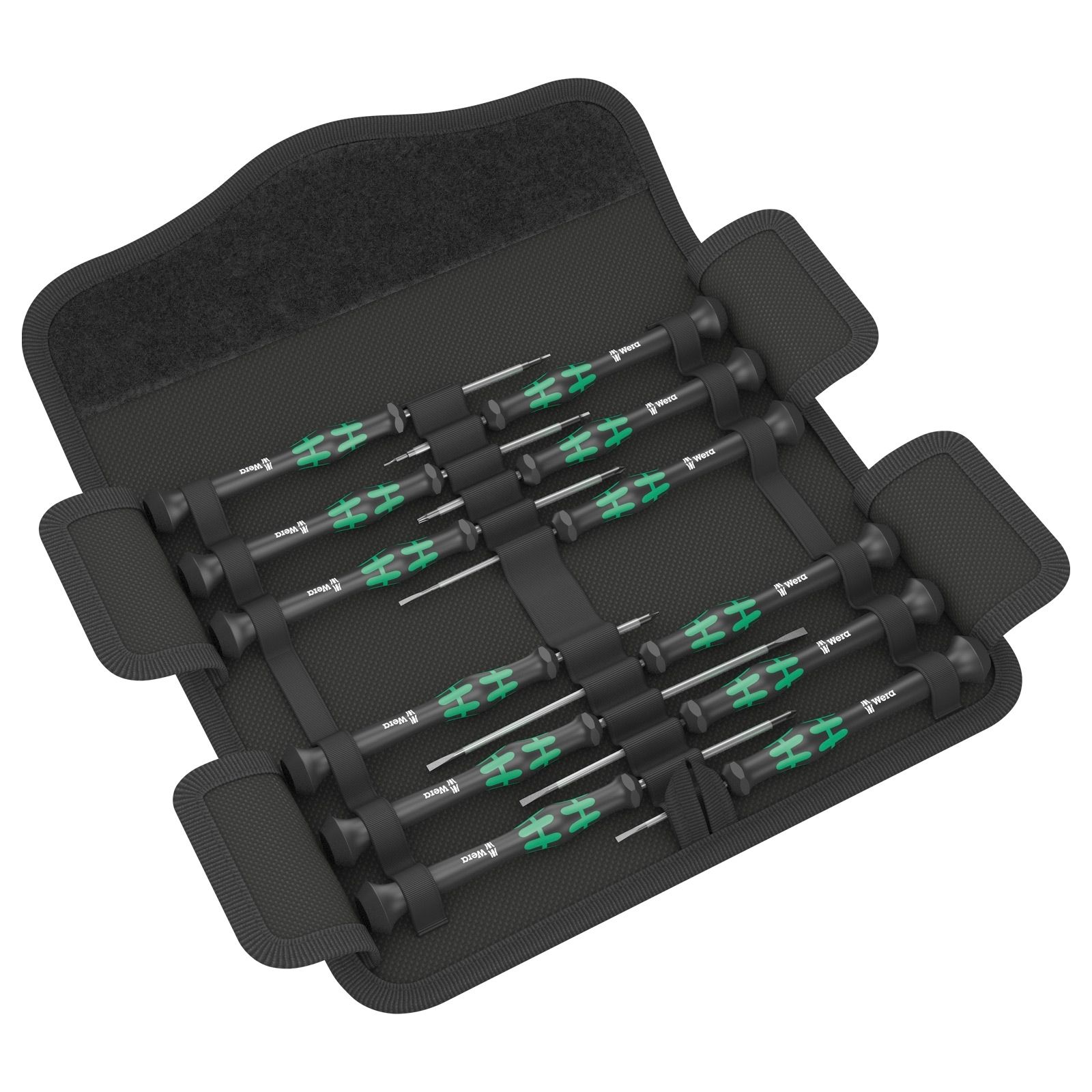 Jeu de tournevis électroniques Wera Kraftform Micro 12 Universal 1 (12 pièces)