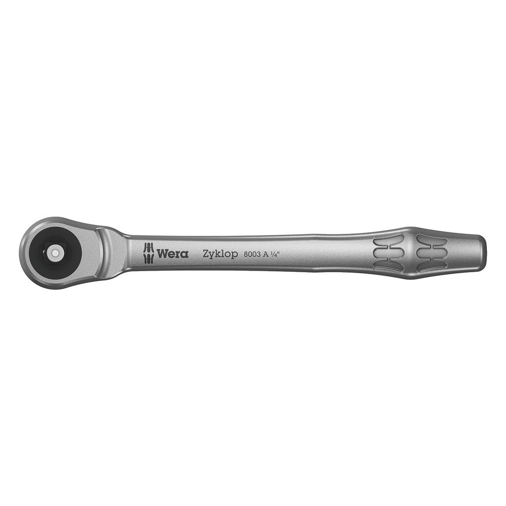 Clé à cliquet Wera 8003 A Zyklop Metal-Knarre avec carré traversant 1/4"-Antrieb
