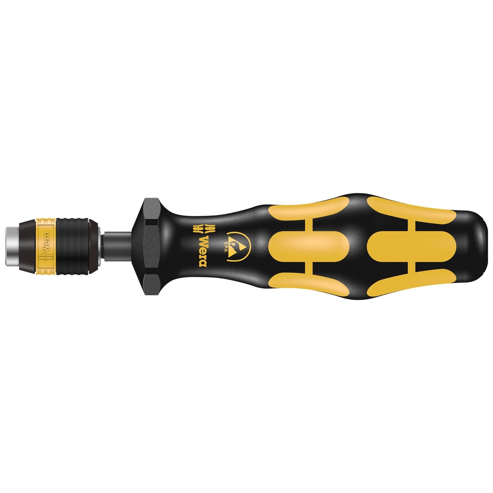 Wera Série 7400 ESD Kraftform Tournevis dynamométrique + Rapidaptor, taille de manche 89 mm