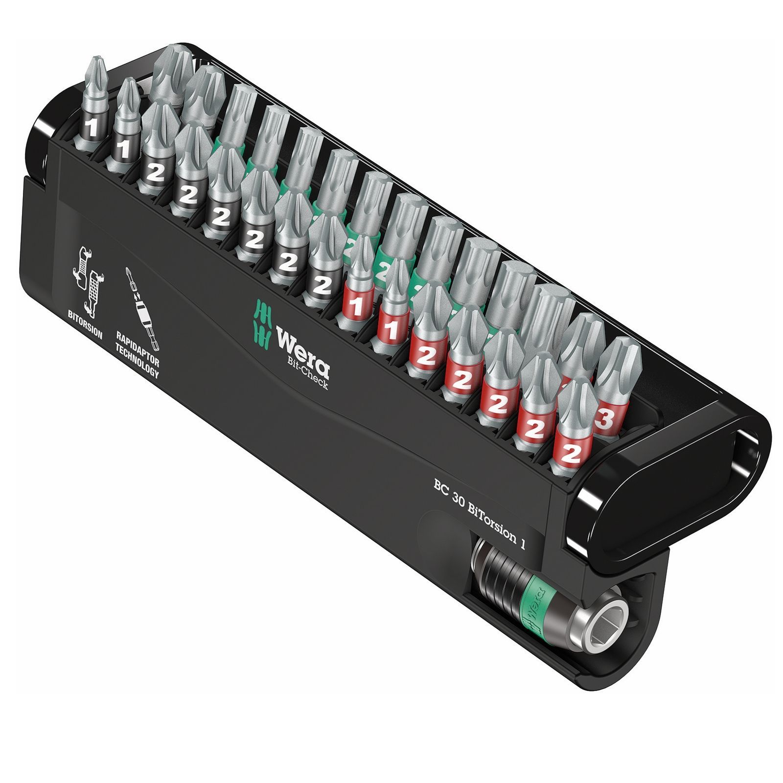 Set de bits Wera Bit-Check 30 BiTorsion 1 (30 pièces)