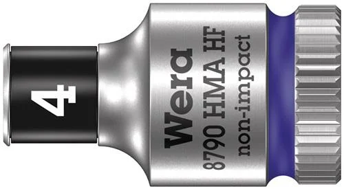 Insert pour clé à douille Wera 8790 HMA HF, 9 mm, 1/4", 23 mm, chromé mat, 05003724001
