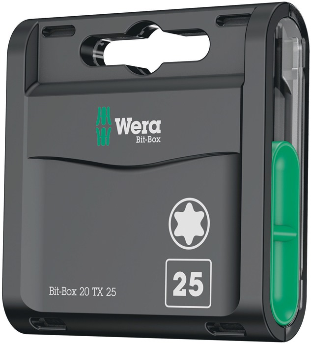Wera Boîte à douilles 20 TX, TX 25 x 25 mm, 20 pièces — lot de 20 pièces