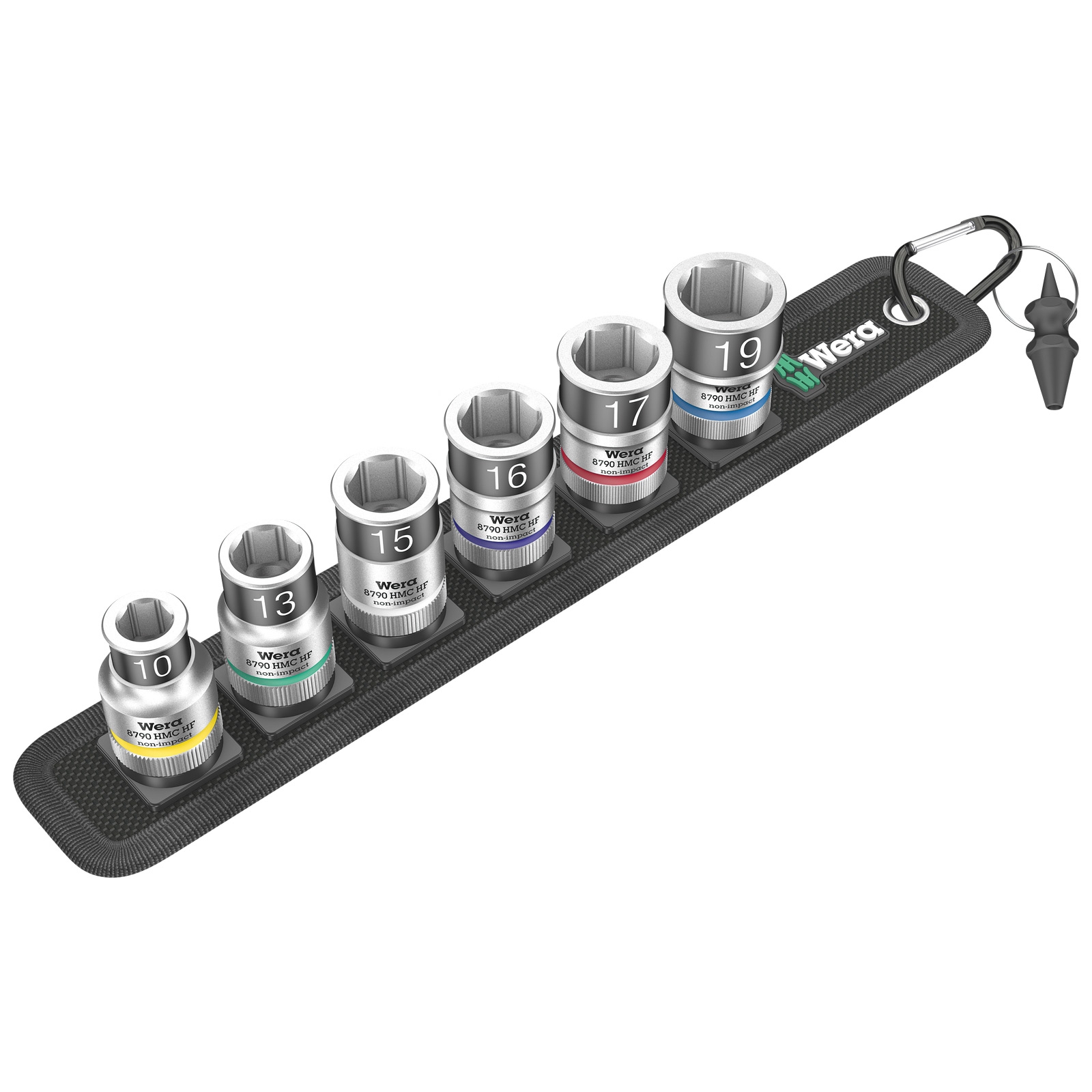 Wera Belt C 1 Zyklop Jeu de douilles à cliquet avec fonction de maintien, entraînement 1/2", 7 pièces