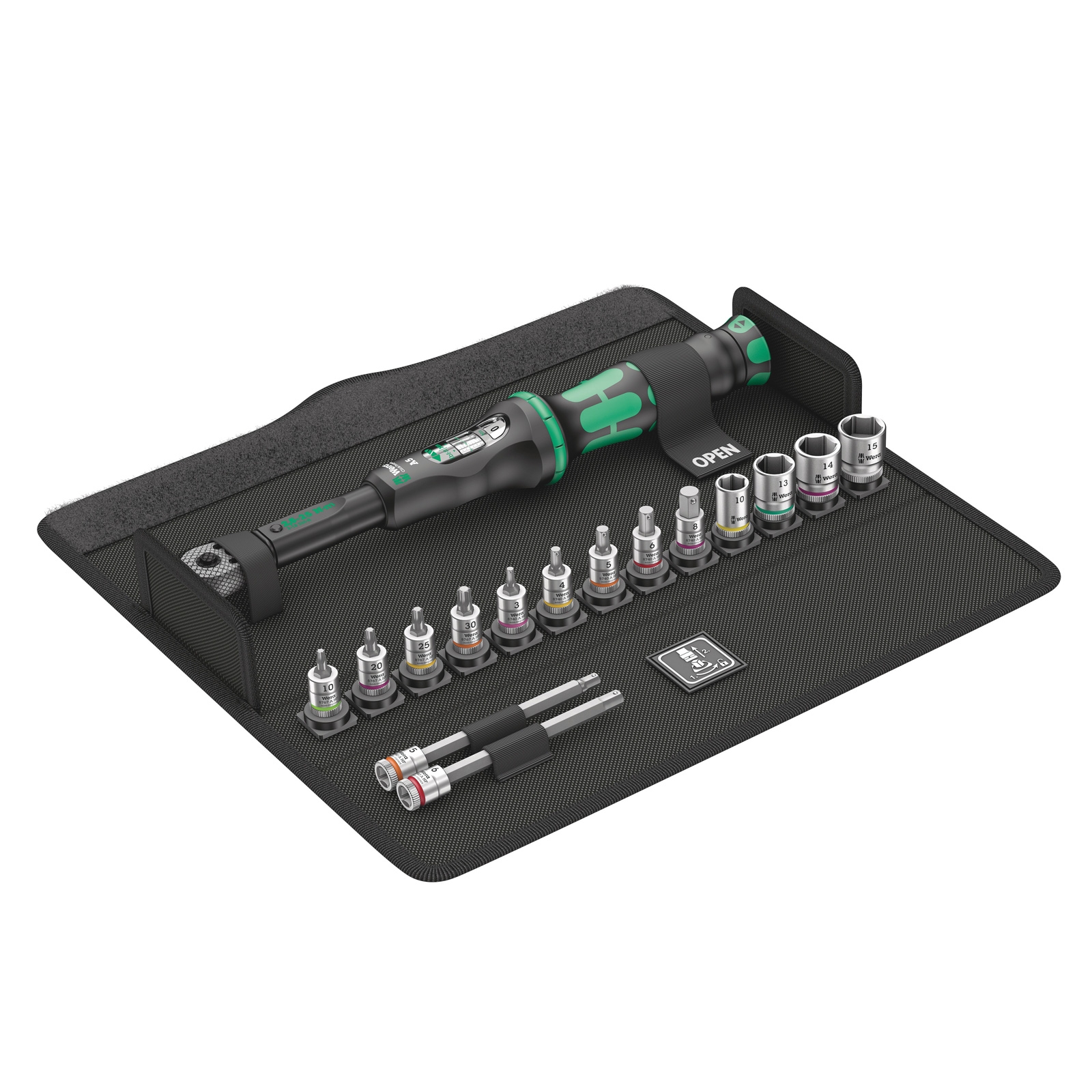 Set de clés dynamométriques Wera Bicycle Set Torque 1, 2,5-25 Nm, 16 pièces