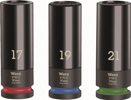 Jeu de douilles à choc Wera Wheel Impaktor C Set 1, entraînement 1/2", 3 pièces
