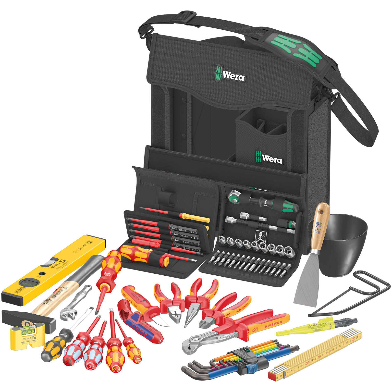 Wera 2go E 1 Jeu d'outils pour installations électriques, 73 pièces