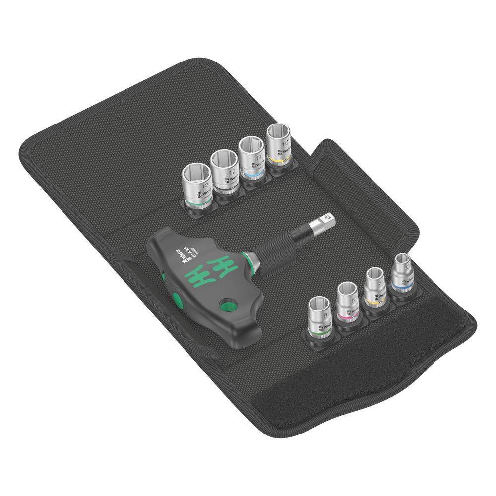 Tournevis à cliquet Wera Kraftform Kompakt 400 RA, jeu de 9 pièces