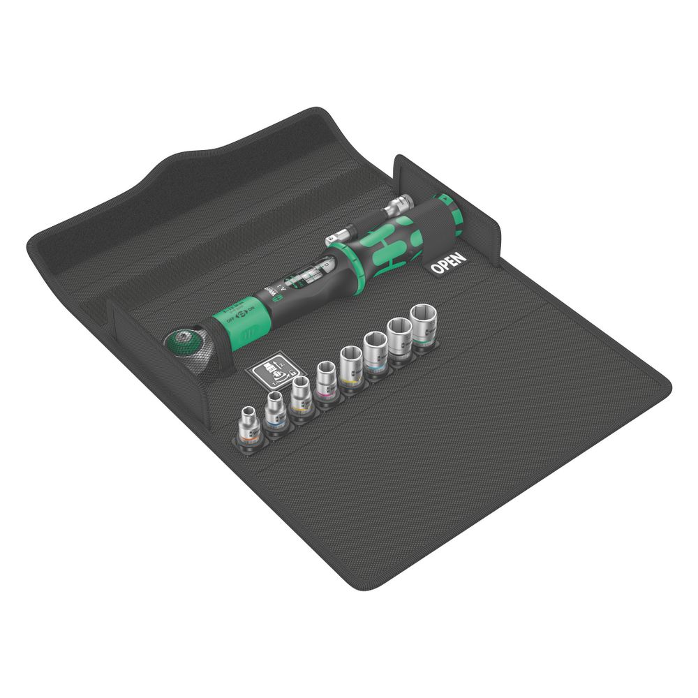 Jeu de clés dynamométriques Safe-Torque A 1 de Wera 1/4" carré, 2-12 Nm, 10 pièces