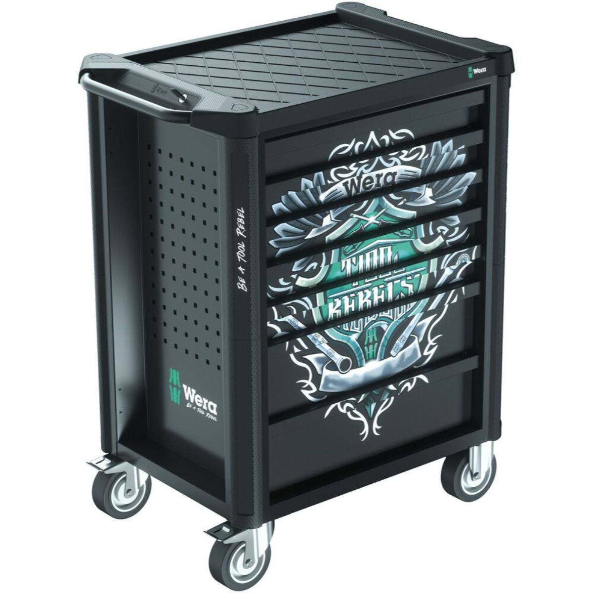 Wera 9700 Tool Rebel - Chariot d'atelier 1, 78 pièces