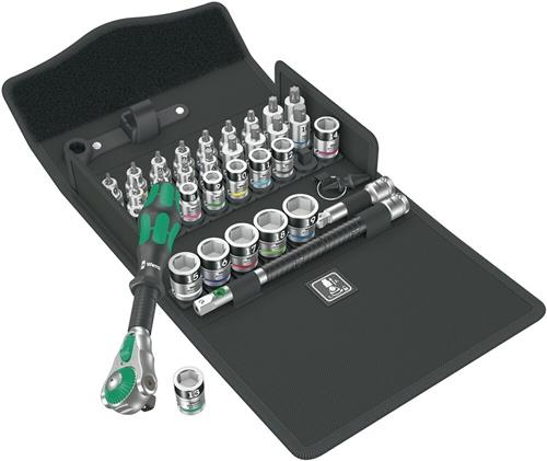 Wera 8100 SB Set de douilles Zyklop Speed-Knarr, 3/8" - 35 pièces