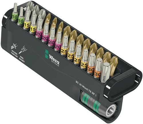 Wera Bit-Check 30 Wood TORX HF, 30 pz. avec fonction de maintien