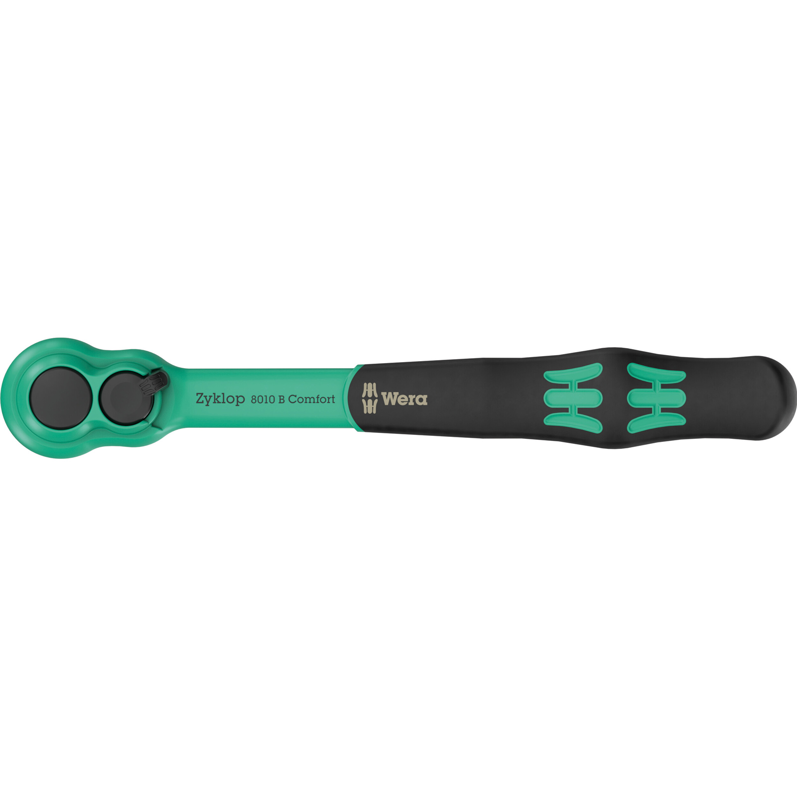 Wera 8010 B Zyklop Comfort Clé à cliquet, avec levier de changement de sens, entraînement 3/8"