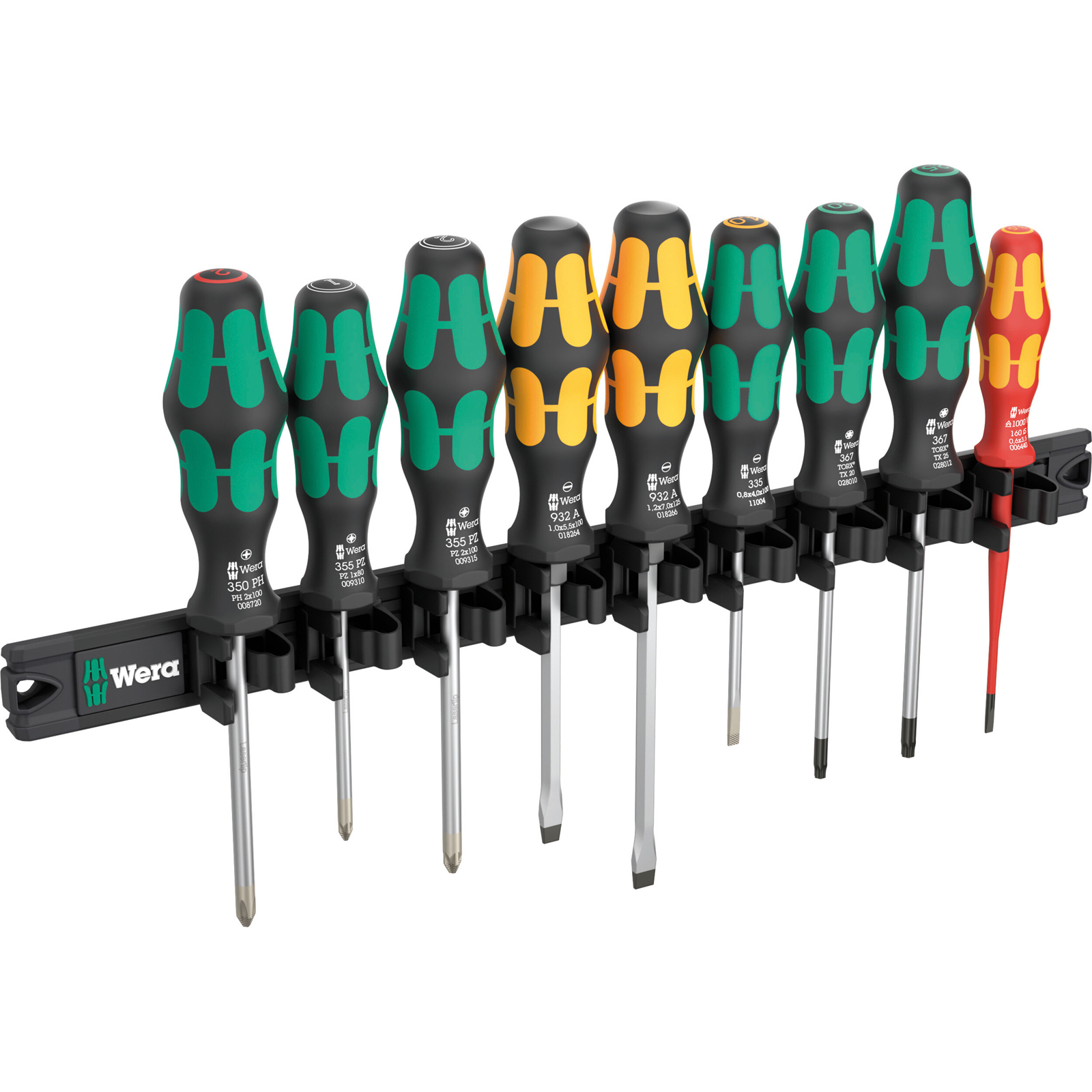 Jeu de tournevis Wera 9650 Kraftform avec barreau magnétique