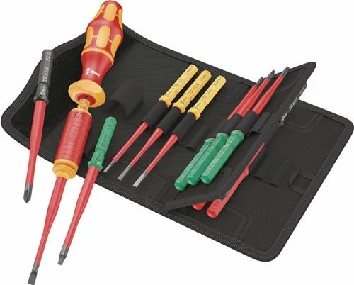 Wera VDE Set de tournevis dynamométriques, Kraftform Kompakt VDE 16 Couple 1,2-3,0 Nm extra fin 1 Tool Finder, 16 pièces
