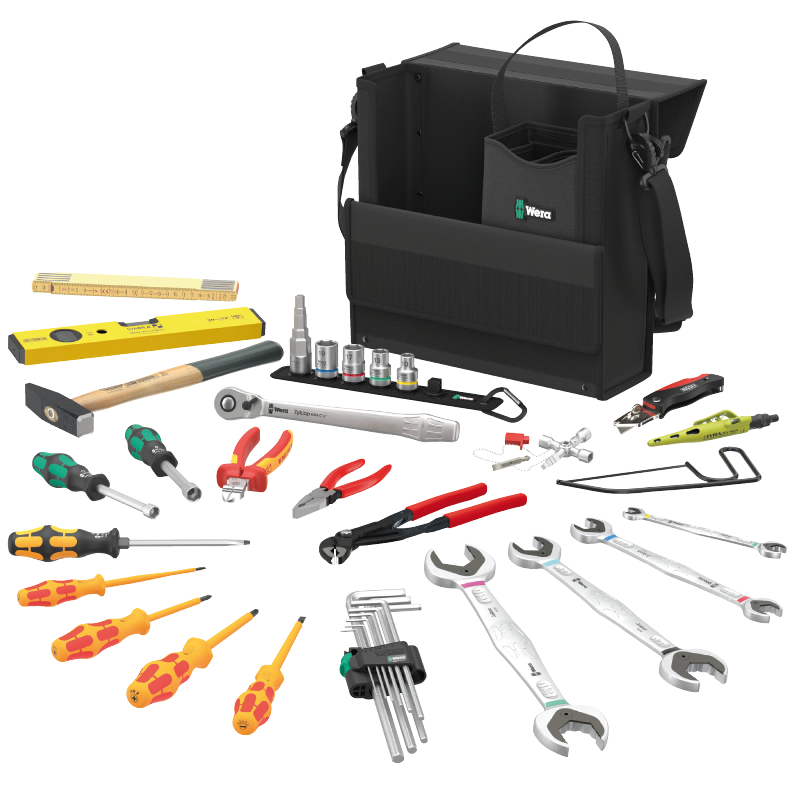 Wera 2go SHK 1 coffret d'outils 30 pièces pour sanitaire, chauffage et climatisation