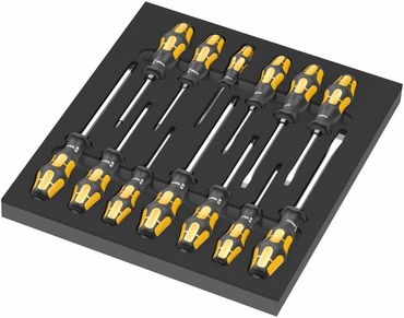 Insert en mousse Wera 9714 - Set de tournevis 13 pièces