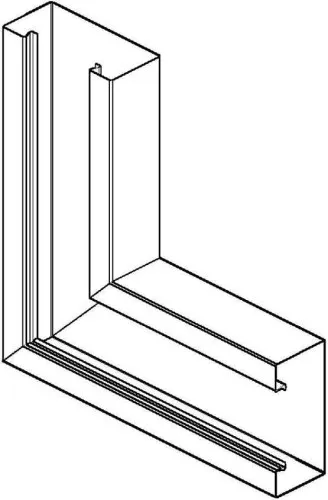 Niedax Goulotte verticale d'angle GKV 170-78 A