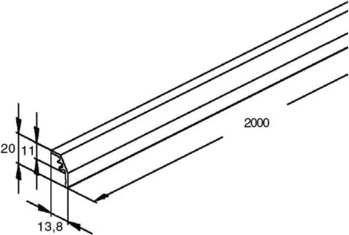 Niedax Tige de convection en grille GKS 2000 G