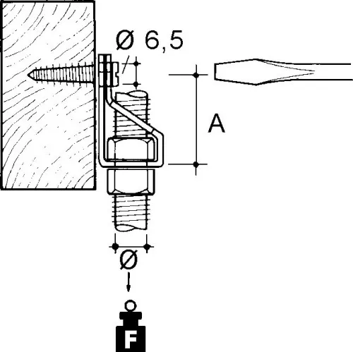 Fixation de tige Niedax AM-10T