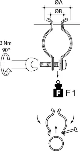 Niedax Fixation de tuyau SSYHR-3034