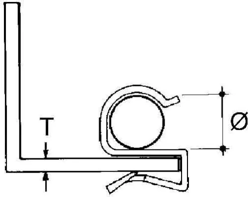 Fixation de câble Niedax ECS-89
