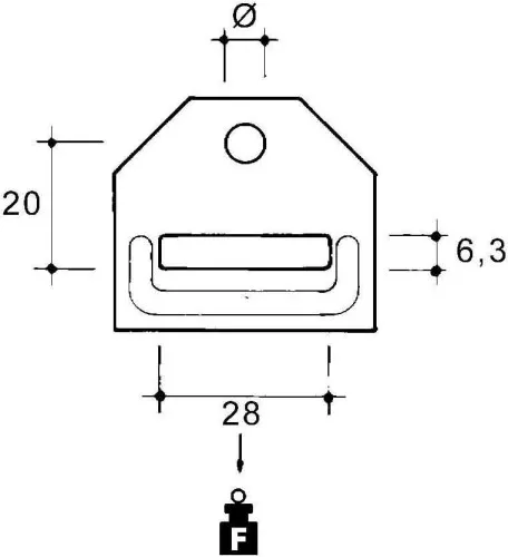 Niedax Fixation de câble MM-65