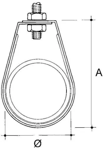 Niedax Fixation de tube PH-25