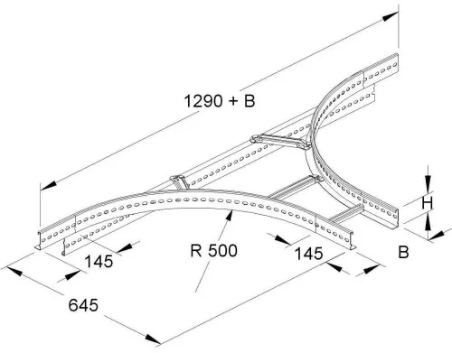 Niedax Té de raccordement KLTA 60.315