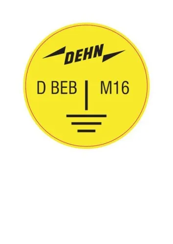 Autocollant de mise à la terre DEHN D EAK D50 BEB