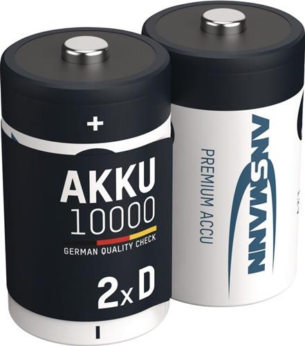 Cellule accus Ansmann 1,2 V 10000 mAh R20-D-Mono HR20 2