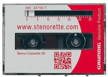 Cassette dictaphone Grundig Type 67 GGO5610 30 min Steno - 5 cassettes/boîte