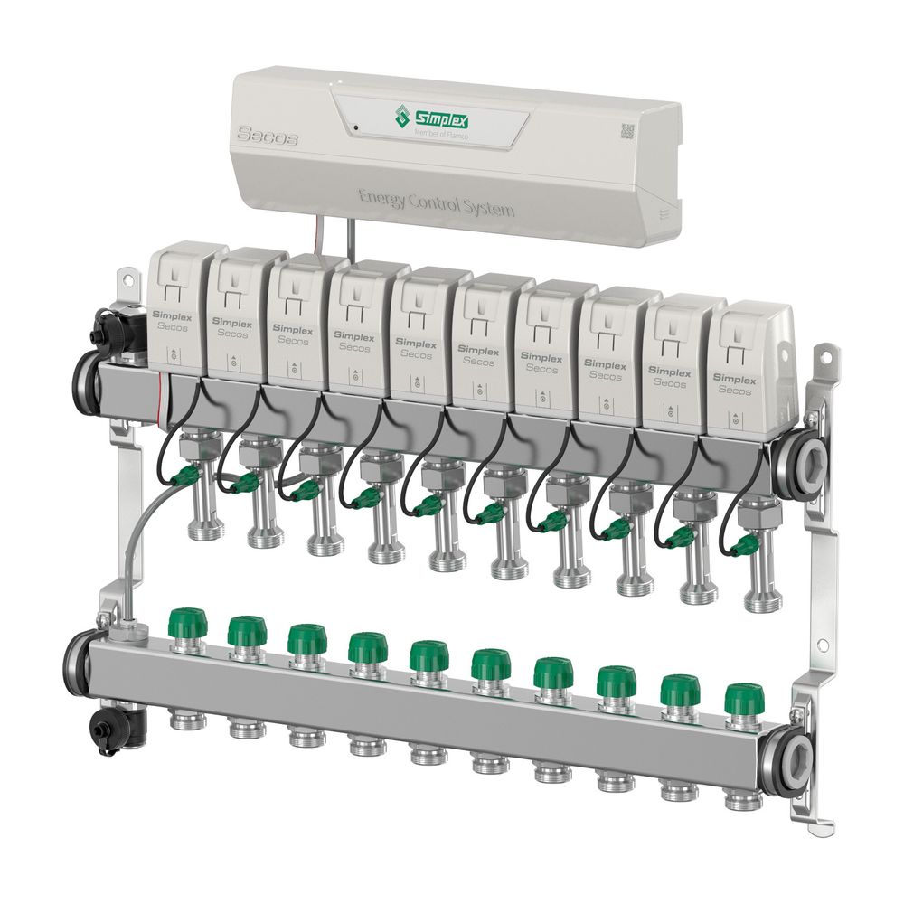 Système Flamco Secos Energy Control 8 circuits - Système complet avec régulation