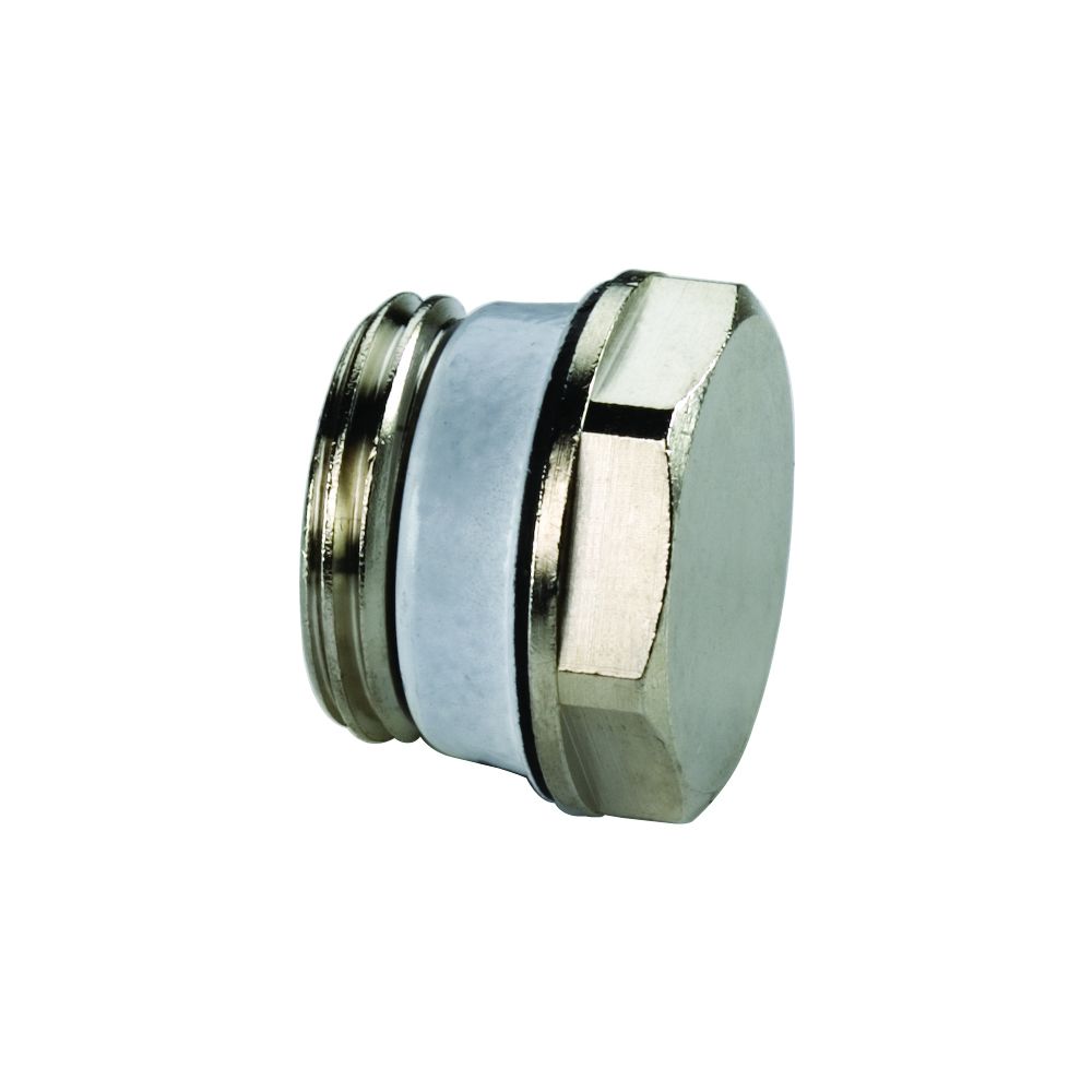 Flamco Bouchon aveugle Exclusiv G 3/4" AG, laiton nickelé