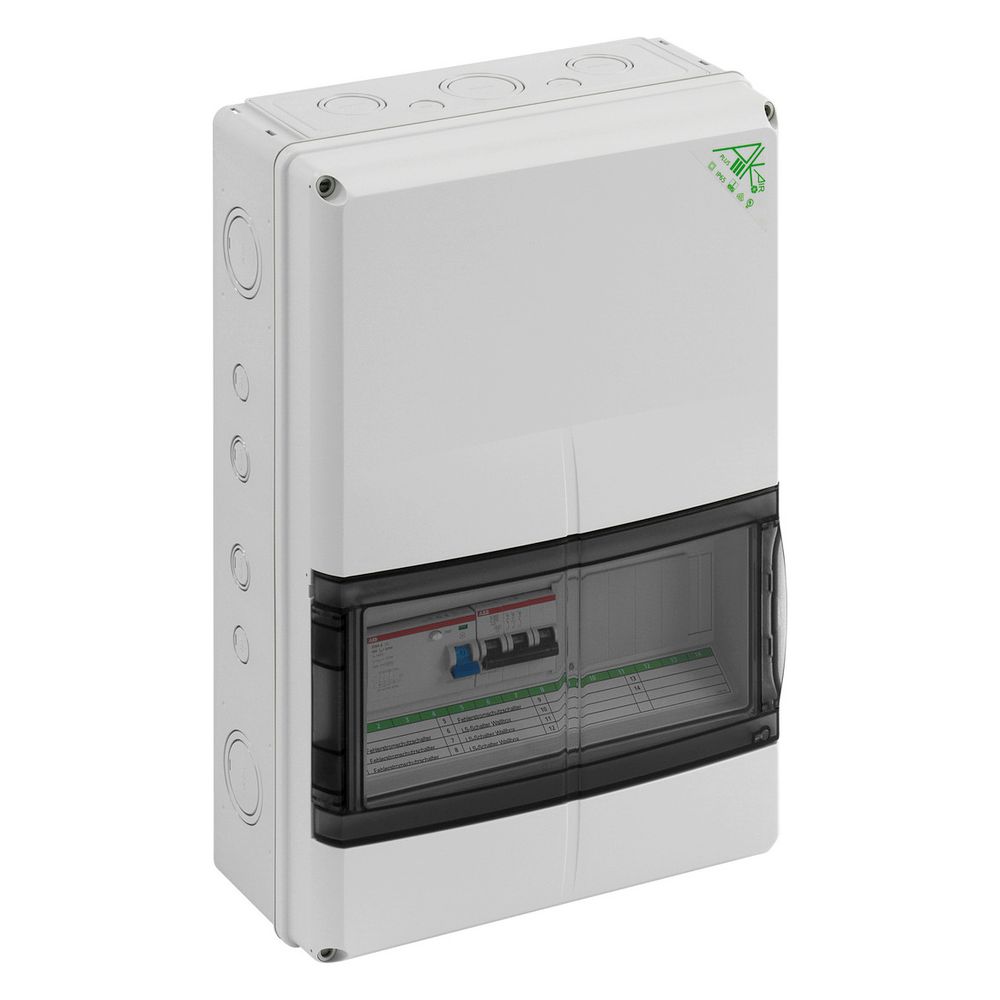 Tableau électrique de distribution Spelsberg AK14+EMOBIL 11 kW-A, 315x450x155 mm, 14 unités de division, IP65, plastique, gris