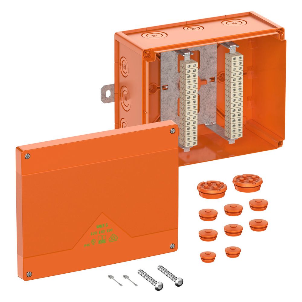 Boîte de dérivation Spelsberg WKE 6 - IP66 - 200x250x120 mm - Orange