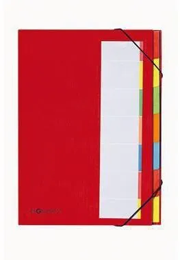Pagna Chemise de classement Deskorganizer 44171-01 DIN A4 7 poches rouge