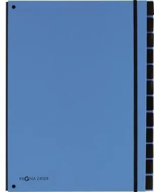 Pagna Pultordner Trend 24129-13 12Fächer 3Schaulöcher bleu clair