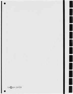 Classeur incliné Pagna Trend 24129-08 12 compartiments 3 trous de visibilité blanc