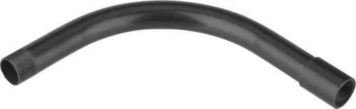 Fränkische coude fileté en acier SB-E 20 noir laqué