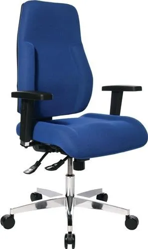 Fauteuil de bureau Topstar Punktsynchr. bleu 430-510mm Charge max. 110 kg