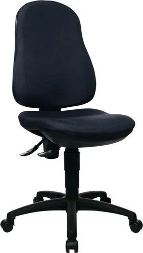 Fauteuil de bureau Topstar avec contact permanent noir 420-550 mm charge 110 kg