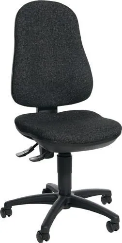 Fauteuil de bureau Topstar avec contact permanent anthracite 420-550 mm charge 110 kg