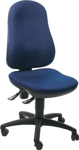 Fauteuil de bureau Topstar avec contact permanent bleu 420-550mm Capacité 110kg