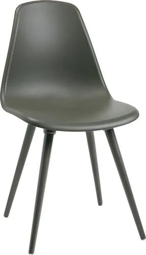 Chaise polyvalente Topstar gris anthracite pieds en plastique gris anthracite lot de 2