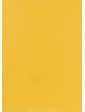 Falken Couverture de dossier 80004146 23x31,8 cm, 250 g, jaune - 100 pièces/paquet — lot de 100 pièces