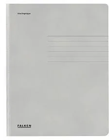 Falken Jurismappe 80001464 DIN A4 3 rabats carton gris